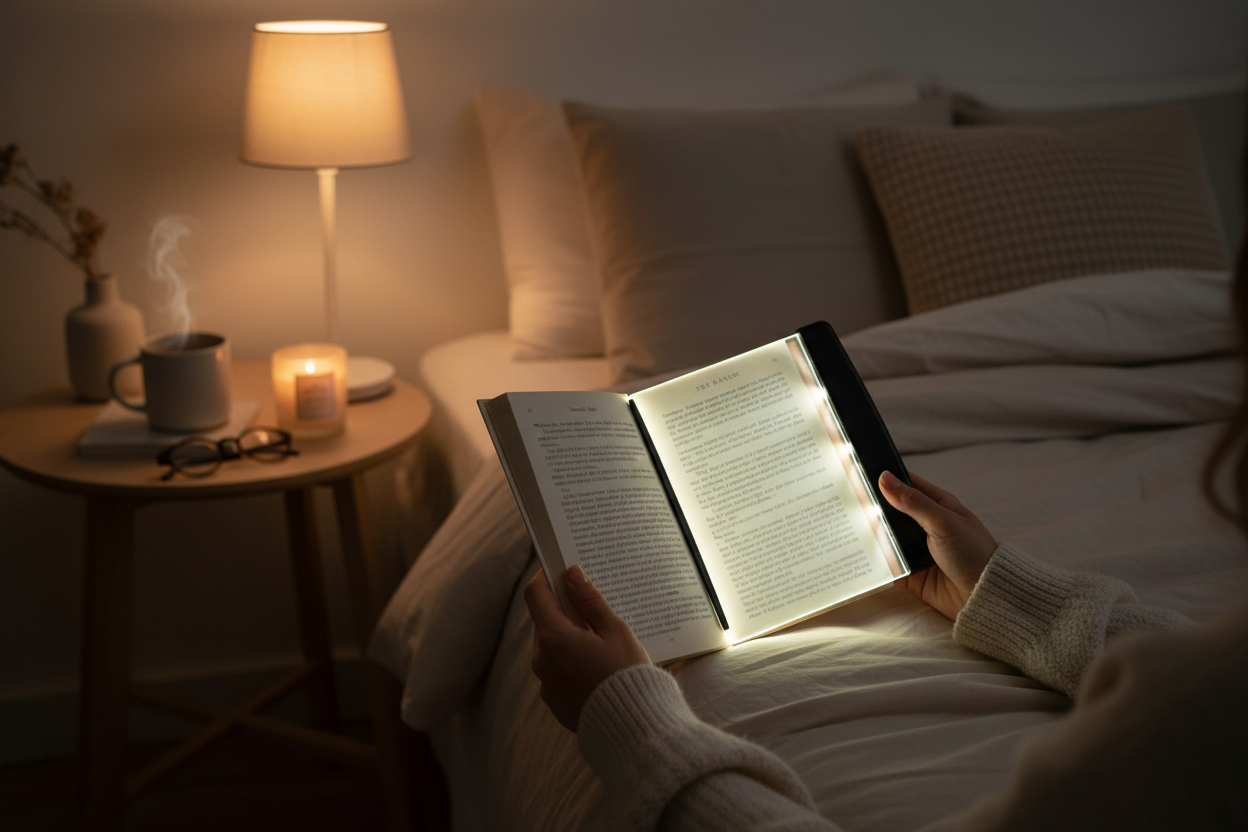 Rechargeable LED Book Light Magnetic Clip Reading Lamp USB Portable