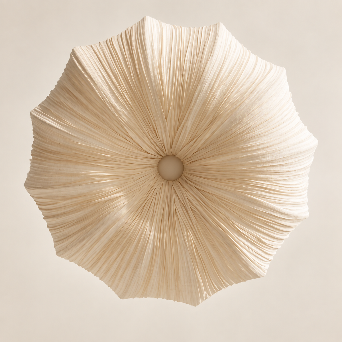 Hand-Draped Linen Pendant Light | Wabi-Sabi Chandelier for Dining Rooms