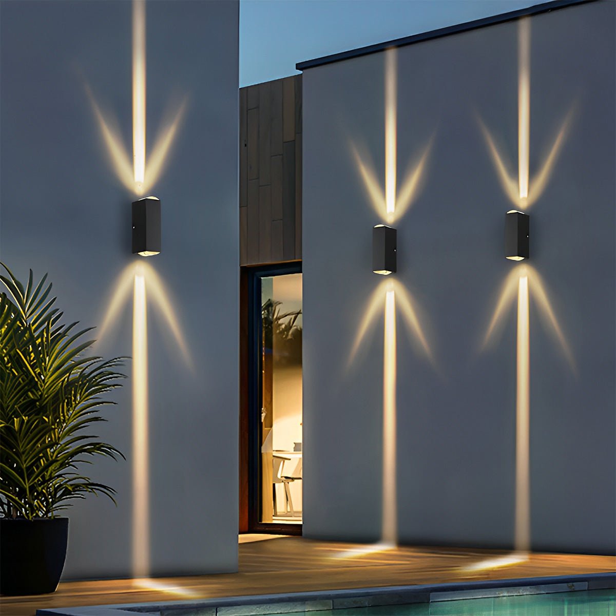 Modern LED Wall Light IP65 Up Down Aluminum Sconce