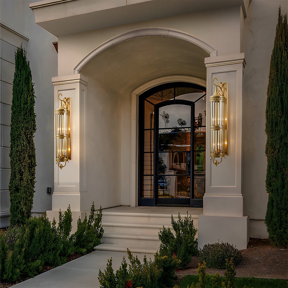 Vintage Outdoor Wall Sconce IP65 LED Copper Porch Light