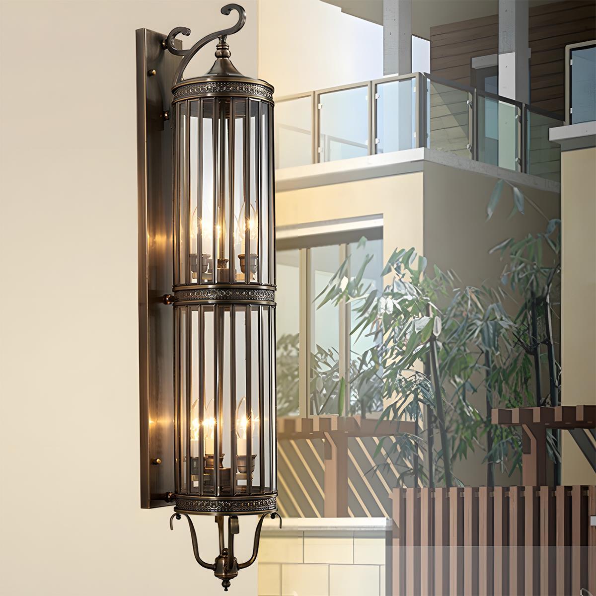 Vintage Outdoor Wall Sconce IP65 LED Copper Porch Light
