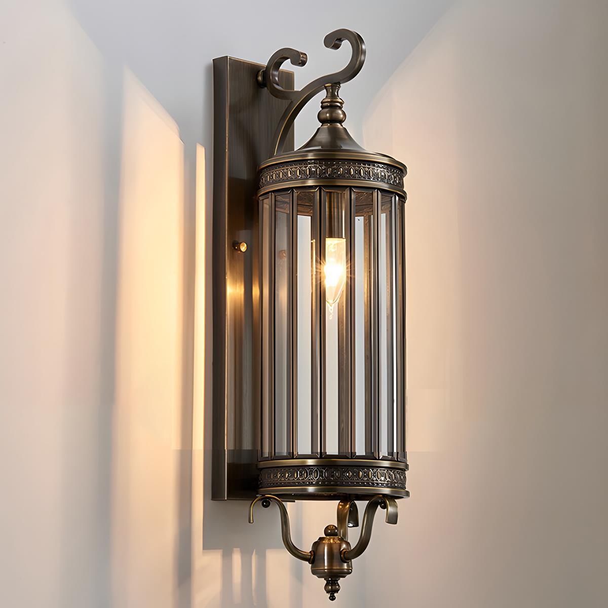 Vintage Outdoor Wall Sconce IP65 LED Copper Porch Light