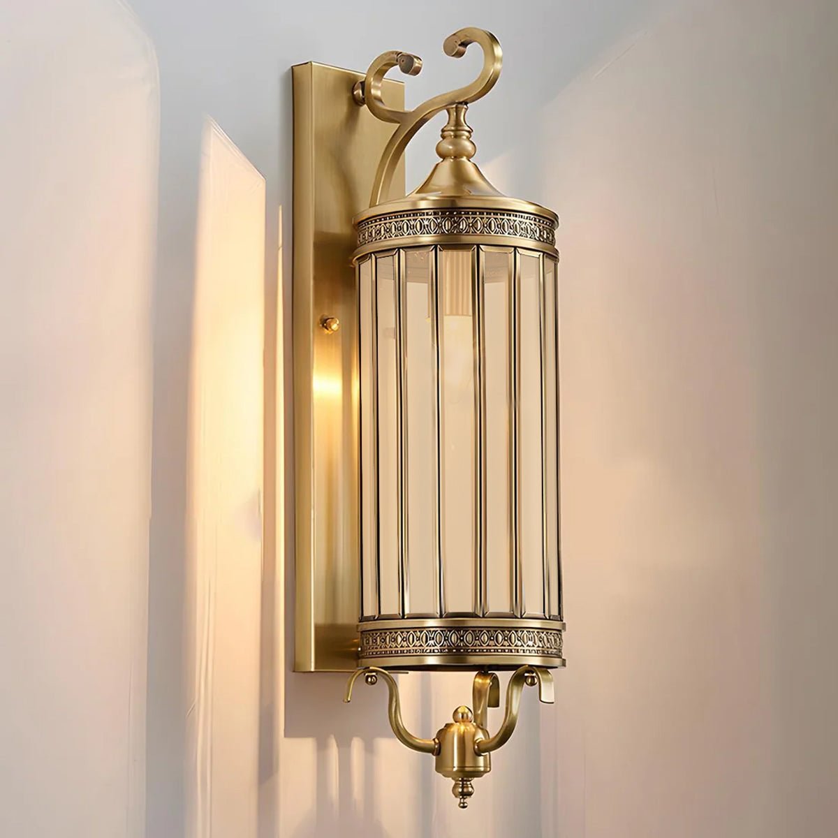 Vintage Outdoor Wall Sconce IP65 LED Copper Porch Light