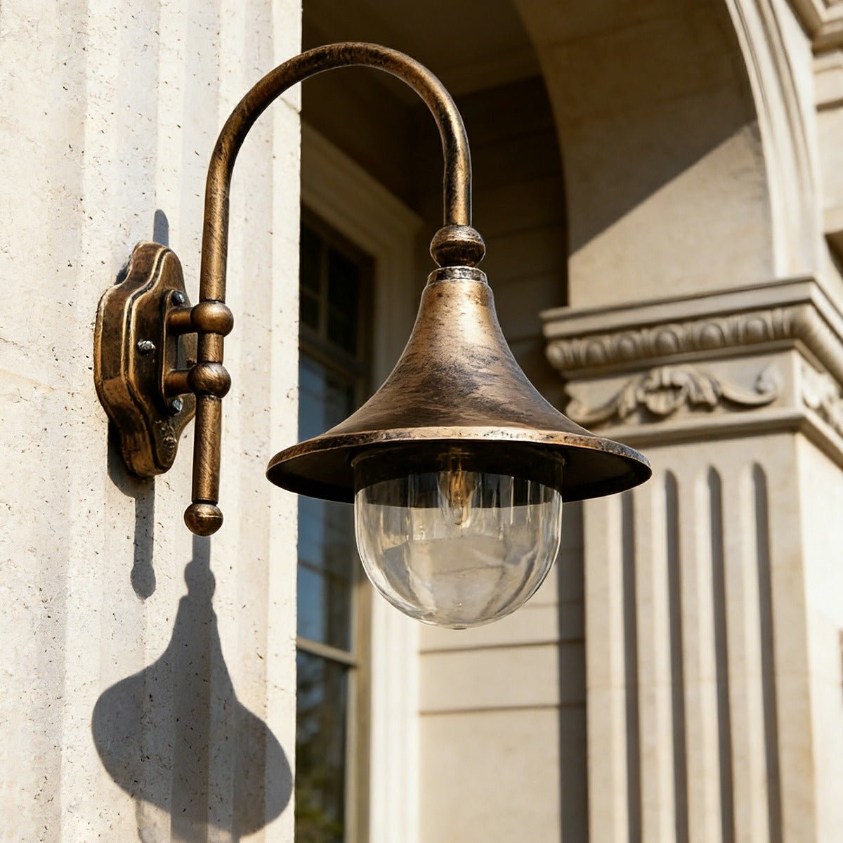 Vintage Farmhouse Horn LED Wall Sconce IP65 Outdoor Light