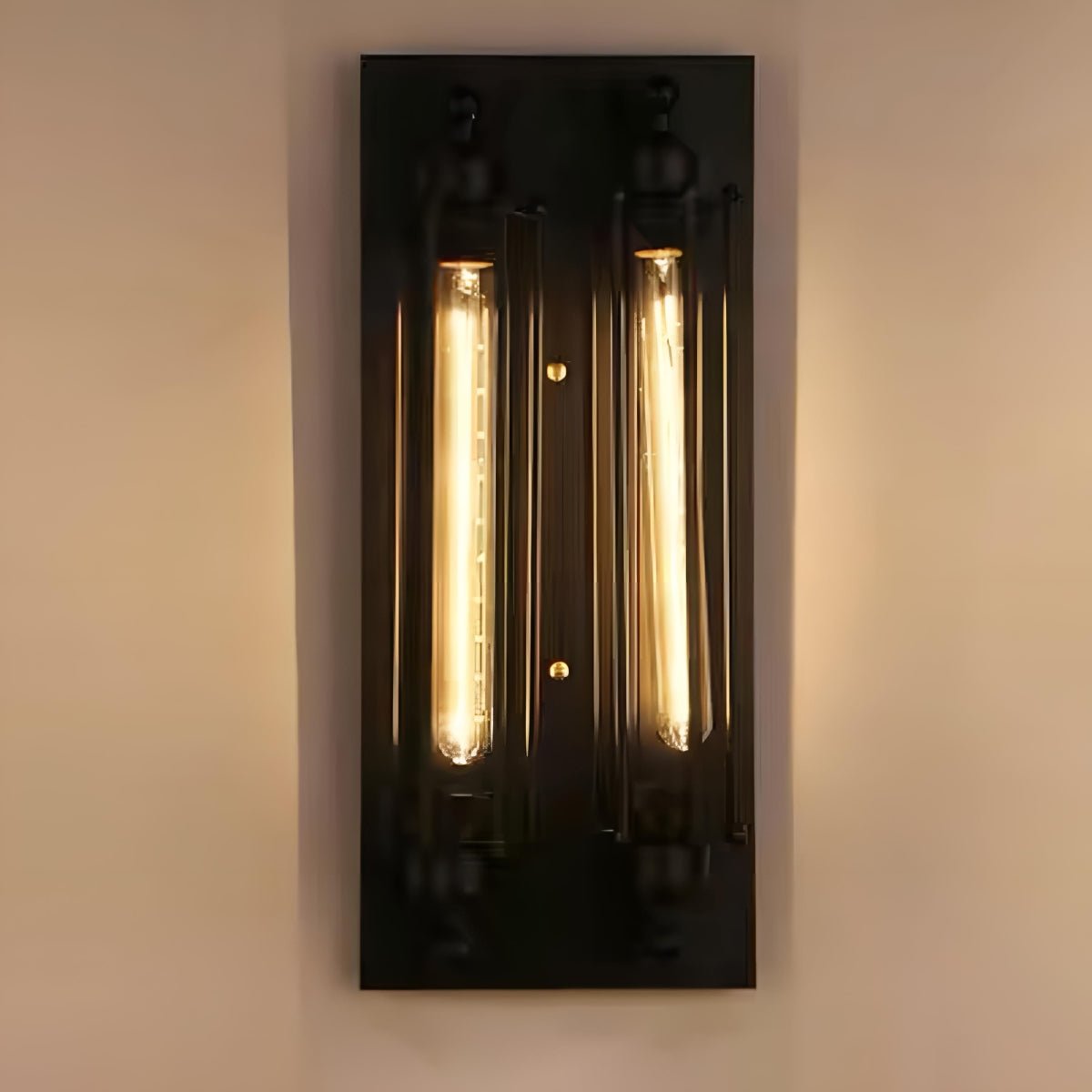Vintage Industrial LED Wall Sconce Iron Glass 3000K