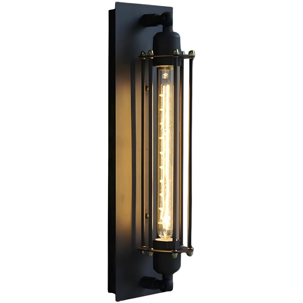 Vintage Industrial LED Wall Sconce Iron Glass 3000K