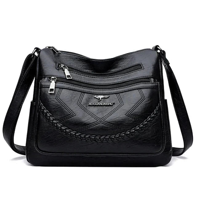 Veloura | Women’s Soft Shoulder Bag with Adjustable Strap | Zipper Closure for Daily Use