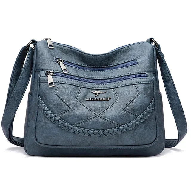 Veloura | Women’s Soft Shoulder Bag with Adjustable Strap | Zipper Closure for Daily Use