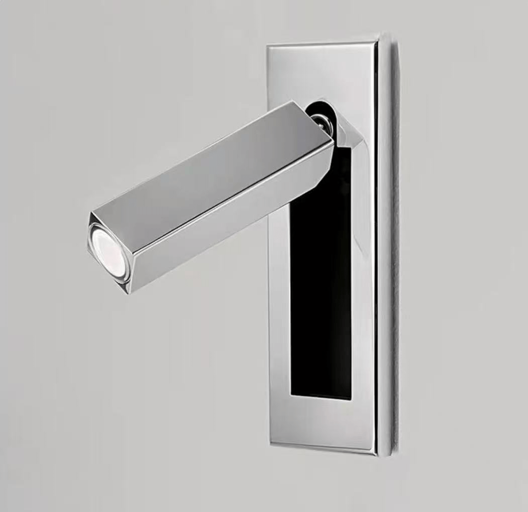 Nocturnis | Recessed LED Bedside Sconce with Adjustable Head | Reading Light for Bedroom