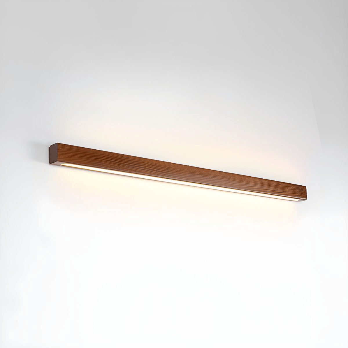 Woodline | Linear Pine Wood Wall Light with Dual Mount Design | LED Sconce for Entryways