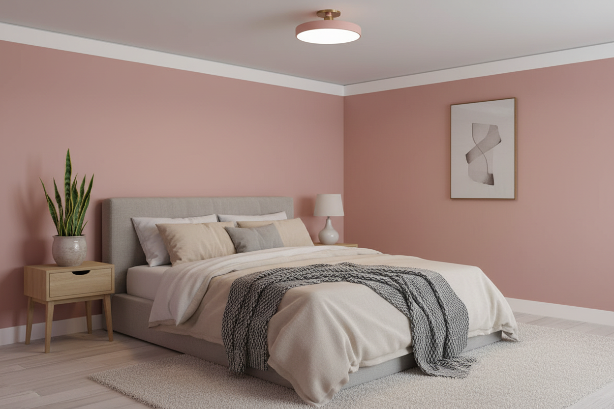 Minimalist Round LED Ceiling Light Nordic Flush Mount Lamp