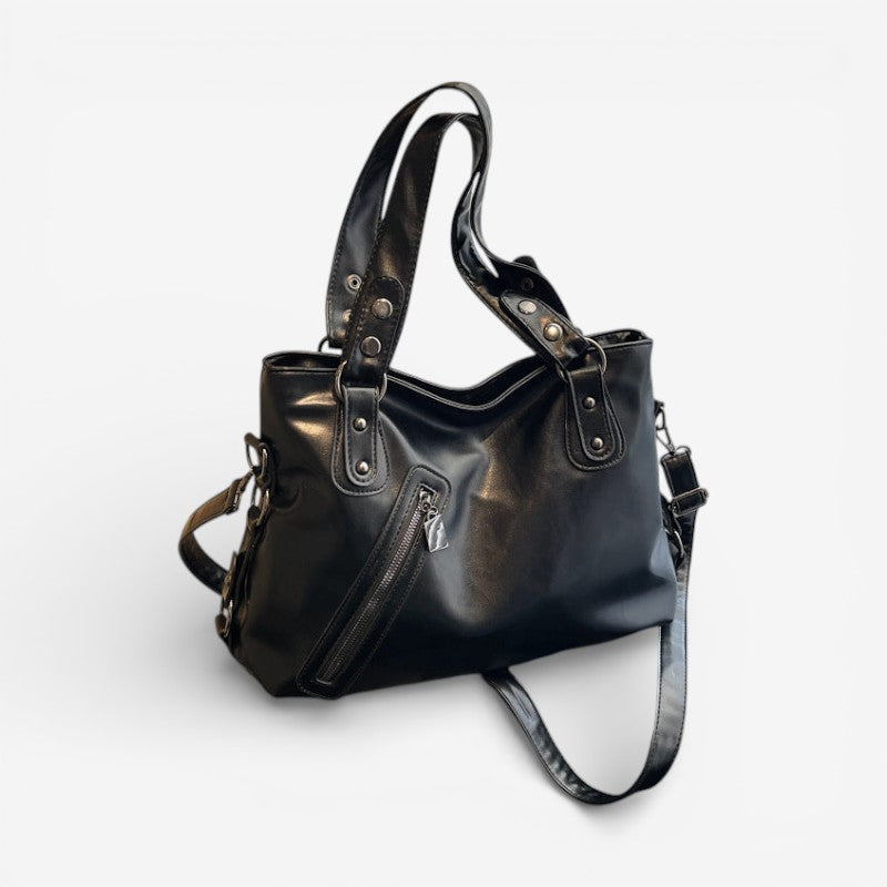 Lightweight Shoulder Bag with Zipper Adjustable Strap Everyday Bag