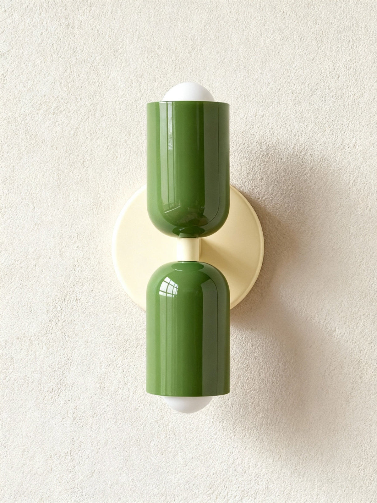 Colorful Modern Wall Sconce with Hand-Blown Glass Shade