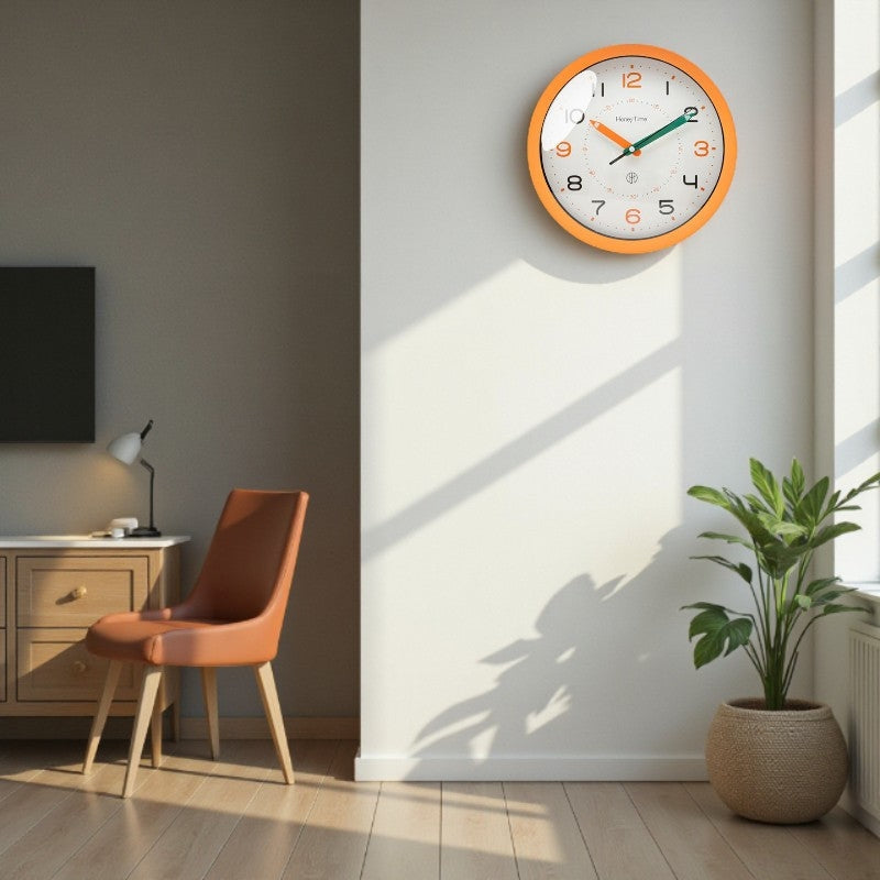 Nordic Minimalist Wall Clock Round Clear Number Design