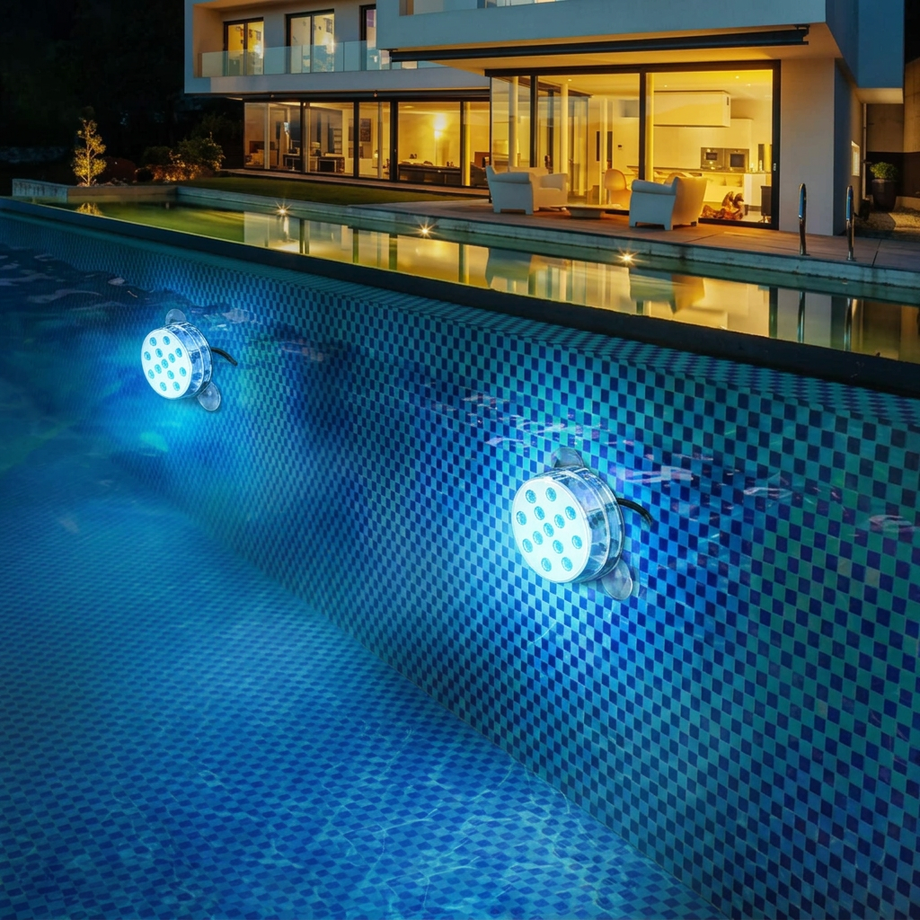 Glowdip | Submersible LED Light with Suction Cup and Remote | IP68 Waterproof Mood Light