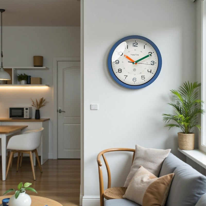 Nordic Minimalist Wall Clock Round Clear Number Design