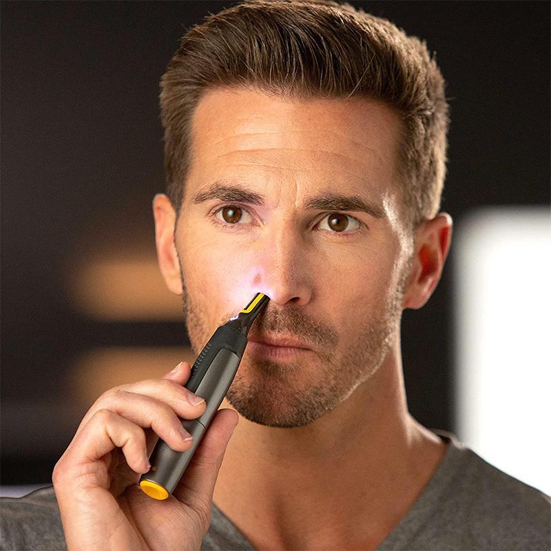 Cordless Precision Trimmer with LED Light | Nose, Ear, Eyebrow and Beard Grooming Tool