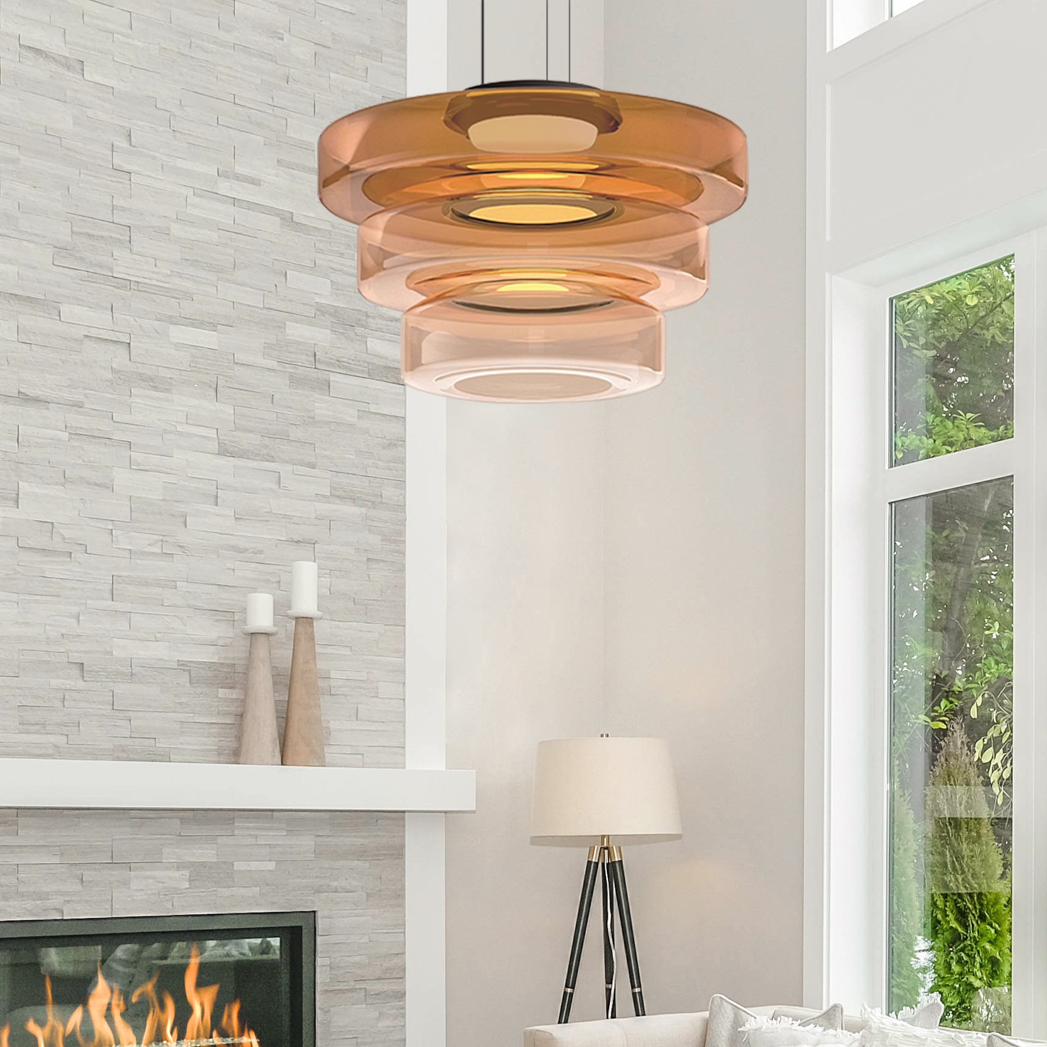 Bauhaus Glass Pendant Light Modern Hanging Ceiling Lamp Fixture