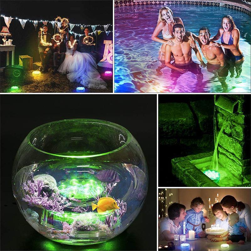 Glowdip | Submersible LED Light with Suction Cup and Remote | IP68 Waterproof Mood Light