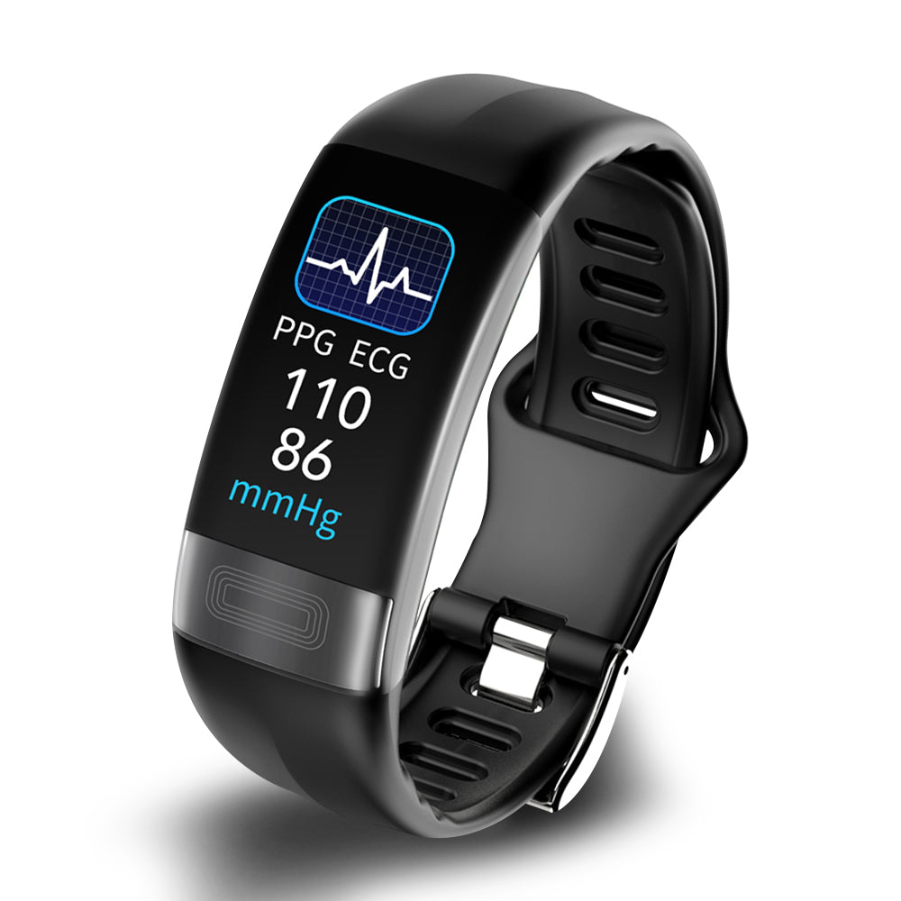 Smartwatch with Heart Rate and Sleep Tracking | Bluetooth Silicone Band Fitness Tracker