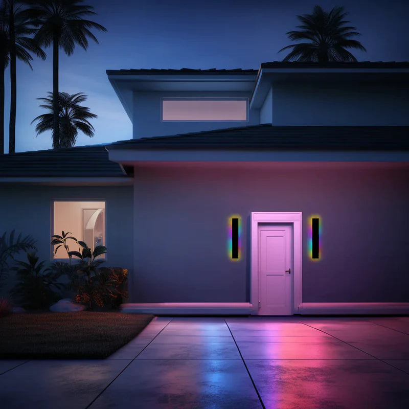 Linear LED Outdoor Wall Light Minimalist Exterior Wall Lamp