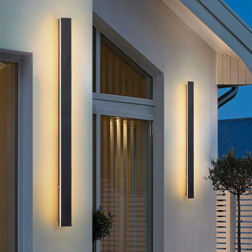 Linear LED Outdoor Wall Light Minimalist Exterior Wall Lamp