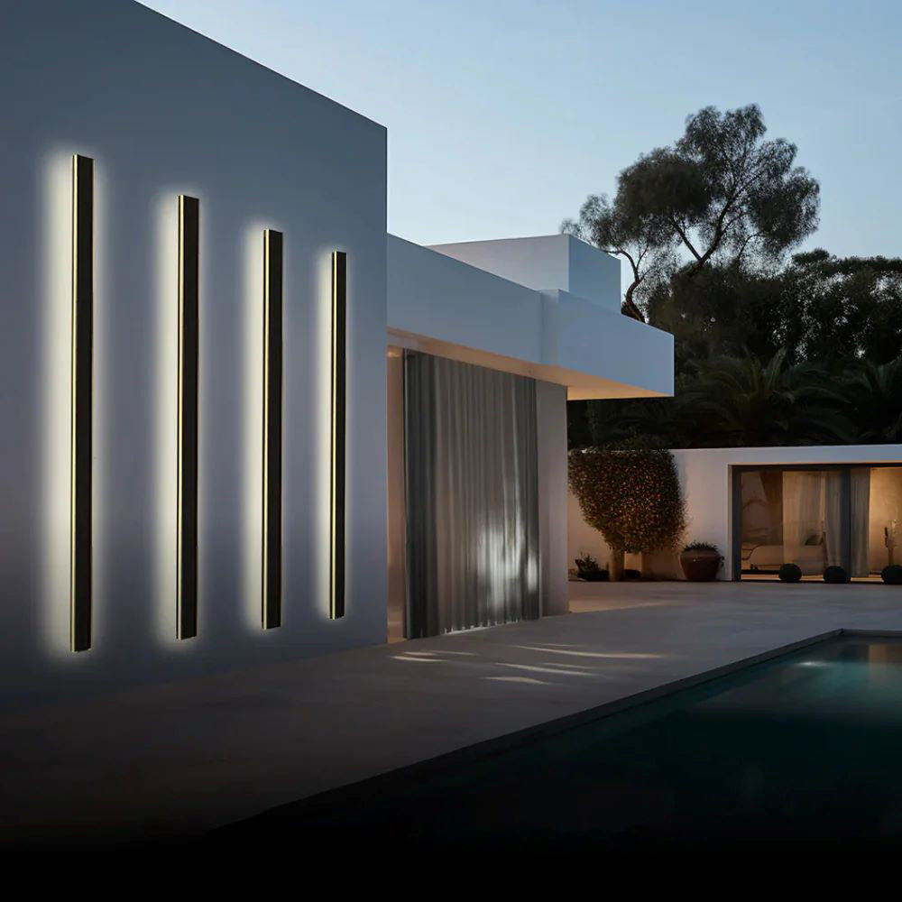 Linear LED Outdoor Wall Light Minimalist Exterior Wall Lamp