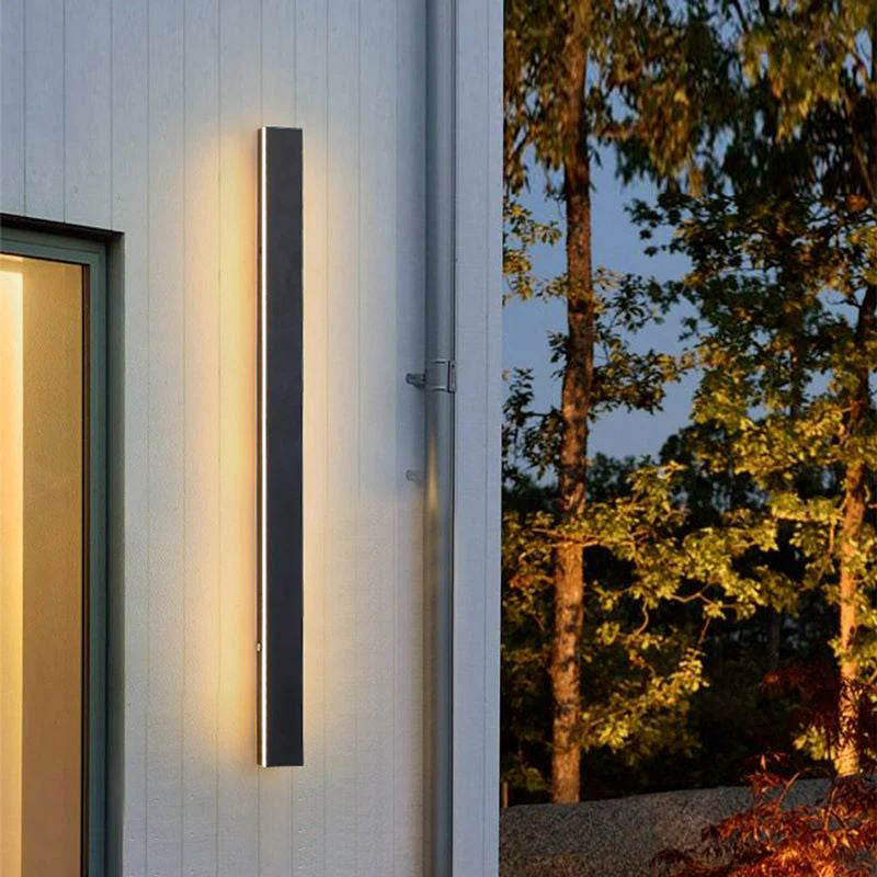 Linear LED Outdoor Wall Light Minimalist Exterior Wall Lamp