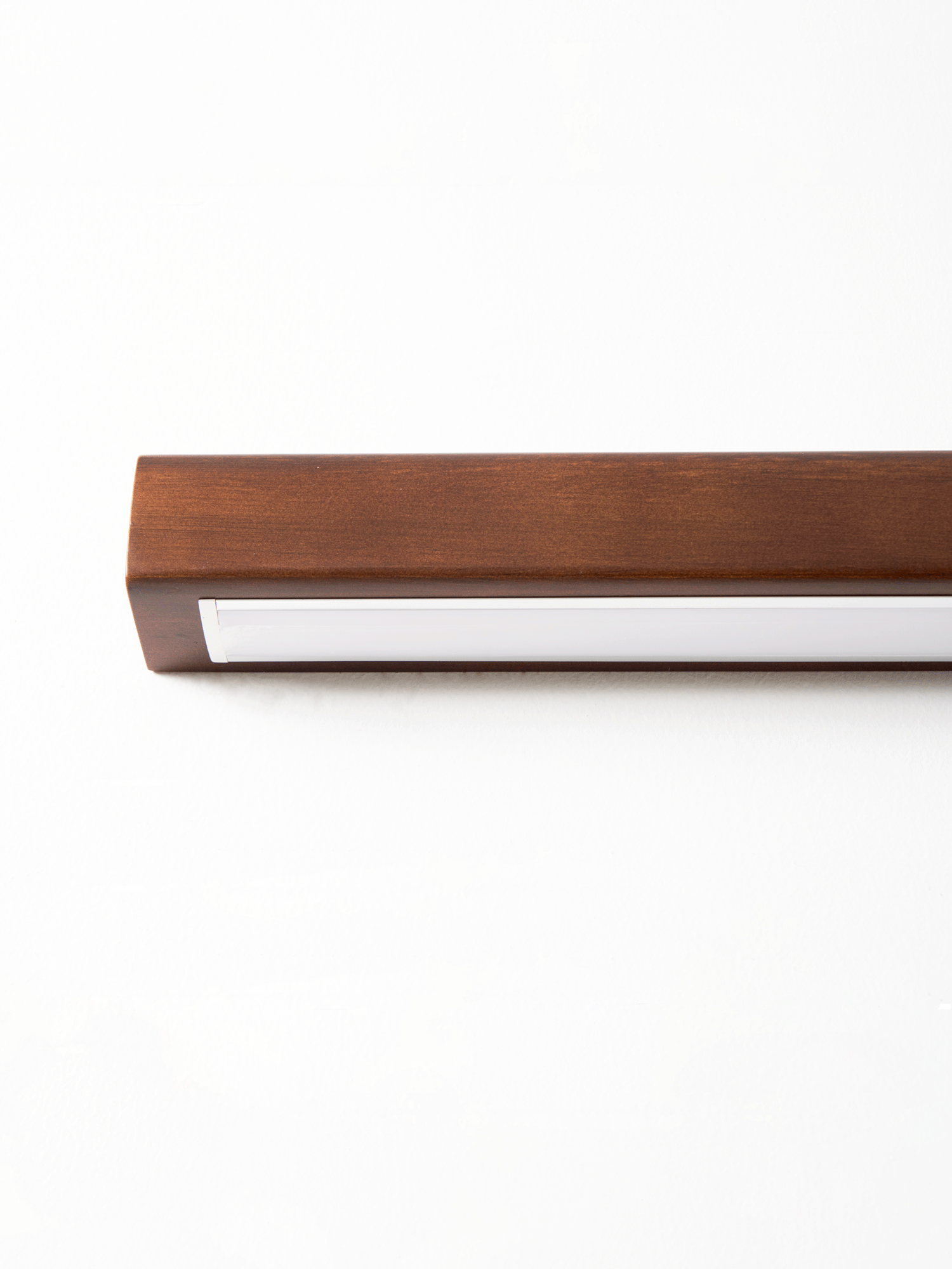 Woodline | Linear Pine Wood Wall Light with Dual Mount Design | LED Sconce for Entryways