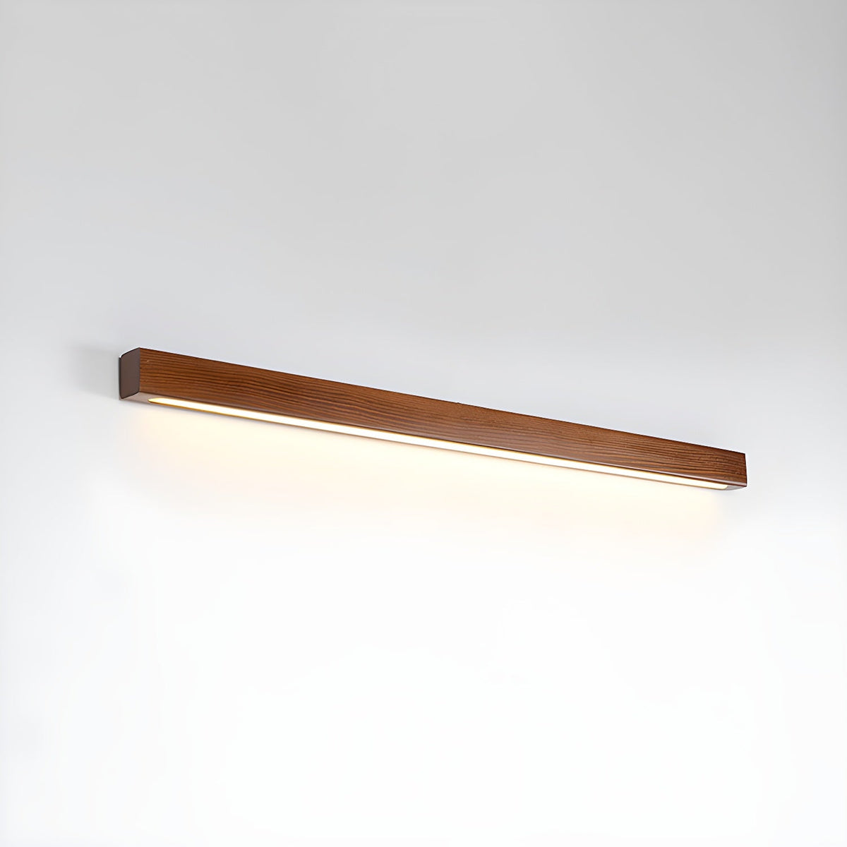 Woodline | Linear Pine Wood Wall Light with Dual Mount Design | LED Sconce for Entryways