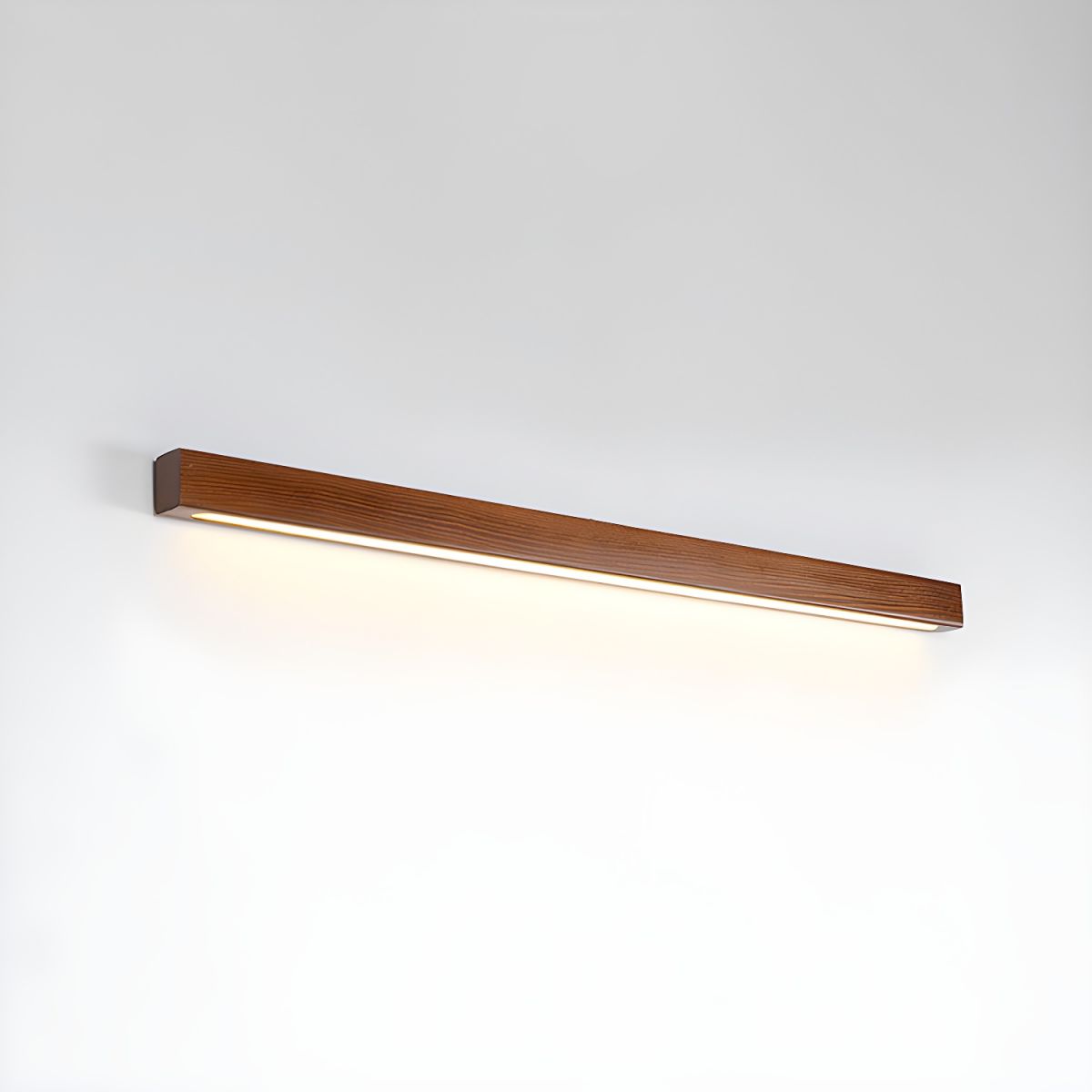Woodline | Linear Pine Wood Wall Light with Dual Mount Design | LED Sconce for Entryways