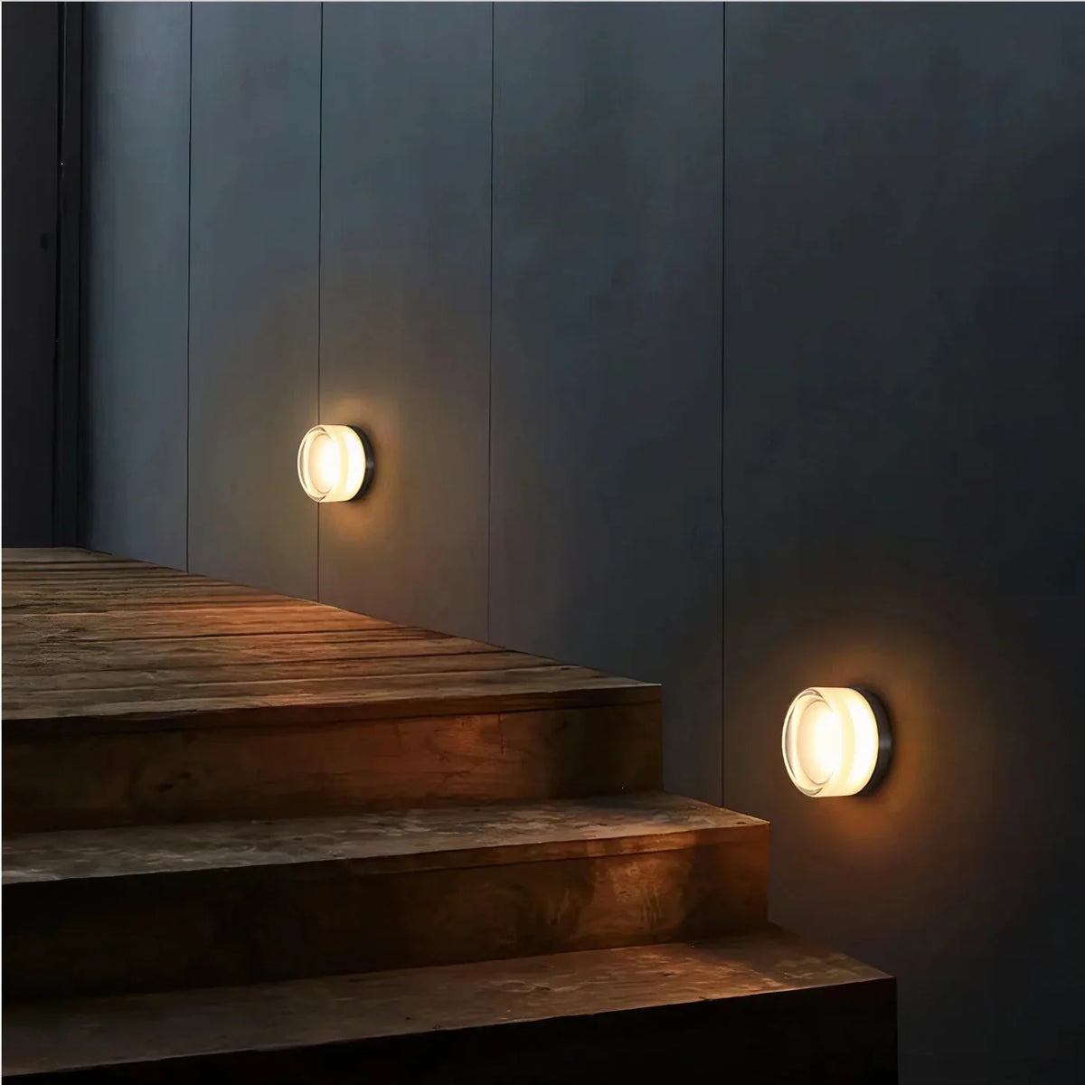 Textured Acrylic Wall Sconce with Dimmable LED Option | Dimple or Ripple Shade Light