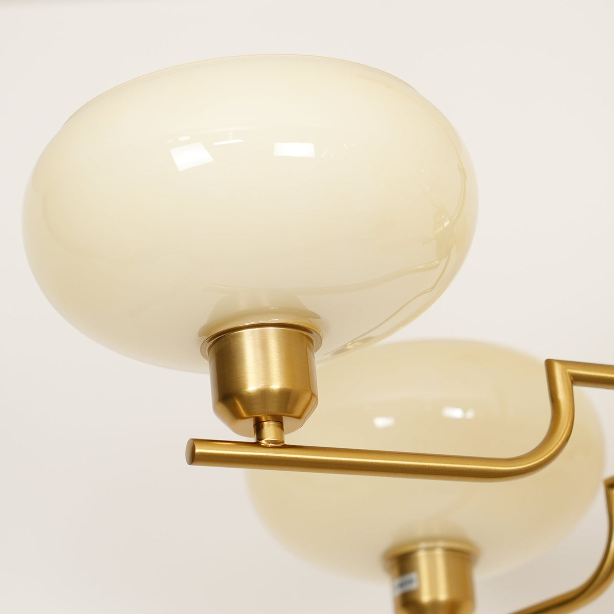 Opalune | Modern Chandelier with Opal Glass Shades | Dimmable Fixture for Dining Room