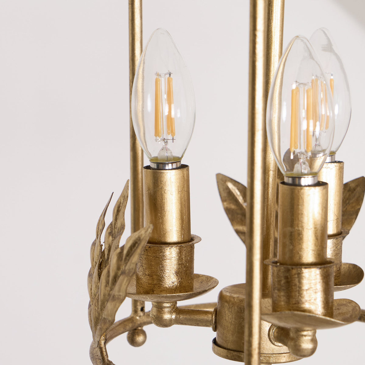 Aviary Series | Iron Lantern Pendant Light with Bird & Leaf Detail for Dining Room