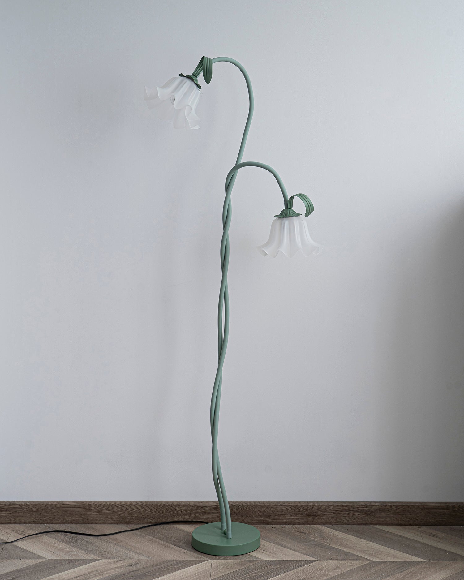 Calla Flower Floor Lamp Matte Green