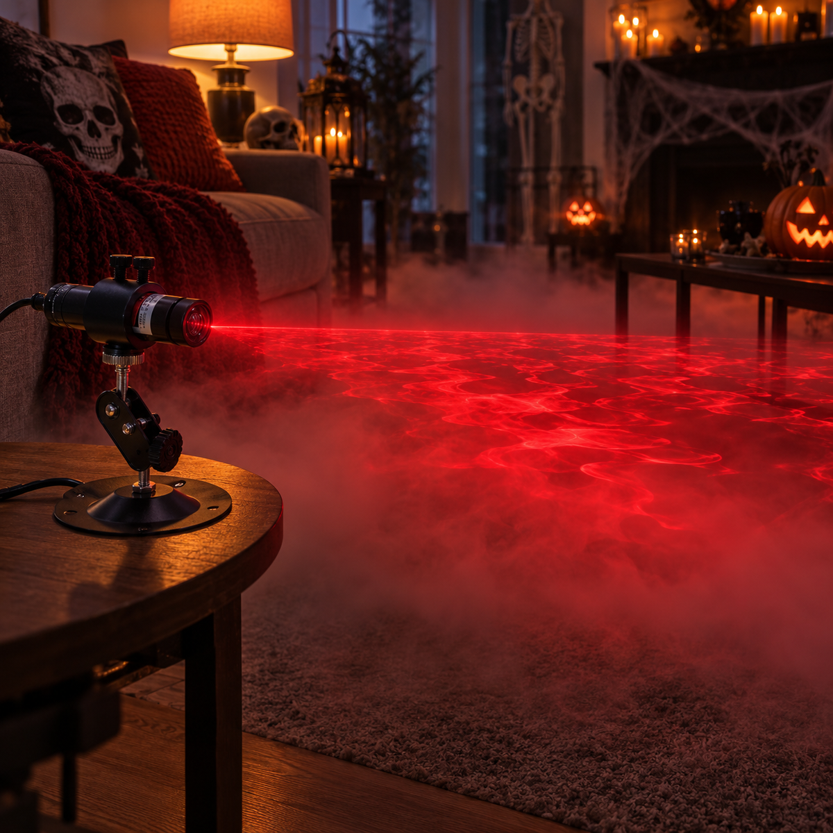 Mirevoid | Halloween Laser Line Light with Focusable Lens | 12V Plug-In for Fog Effects