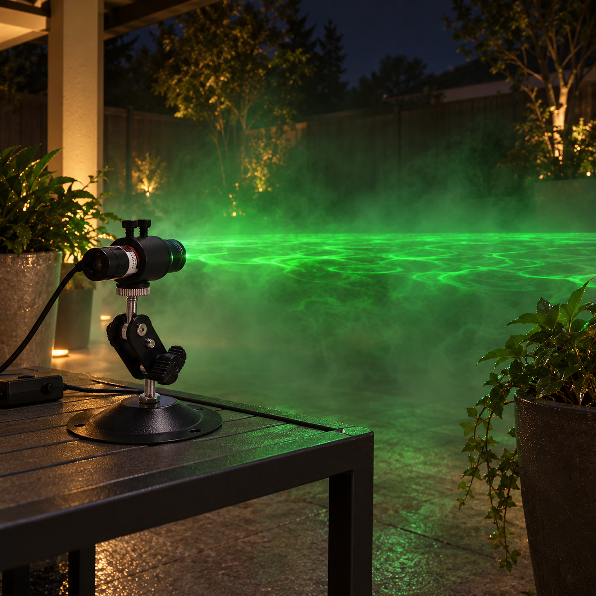 Mirevoid | Halloween Laser Line Light with Focusable Lens | 12V Plug-In for Fog Effects