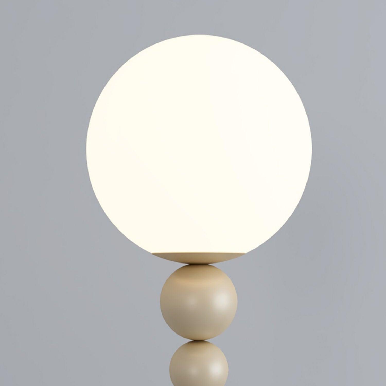 Modern Floor Lamp Metal Glass Standing Light for Living Room