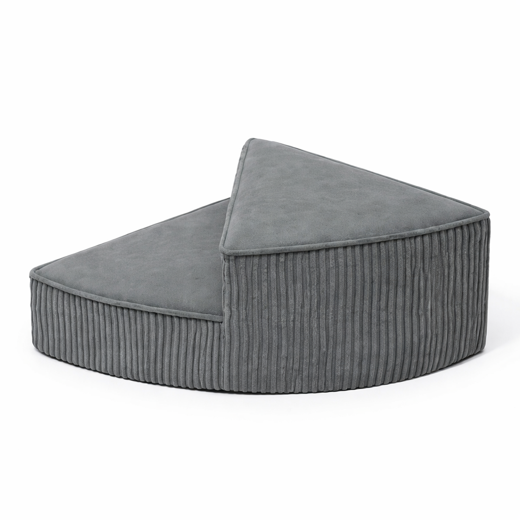Orthopedic Foam Dog Stairs with Non-Slip Steps | Space-Saving Pet Bed Access