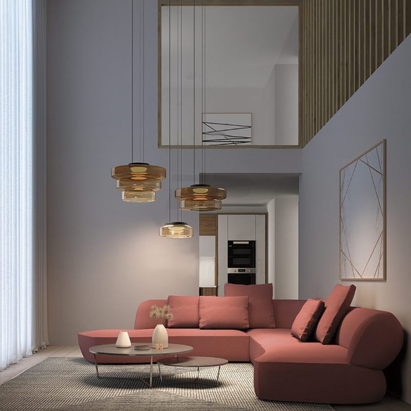 Bauhaus Glass Pendant Light Modern Hanging Ceiling Lamp Fixture
