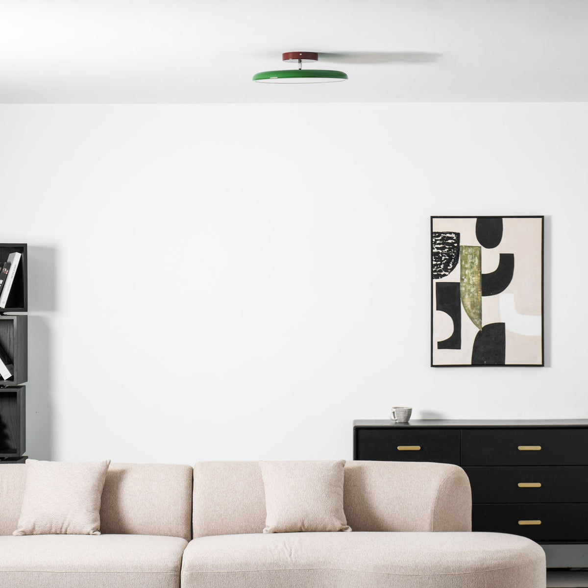 Auroradrift | Modern LED Ceiling Lamp with 270° Swivel Shade | Light for Sloped Ceilings