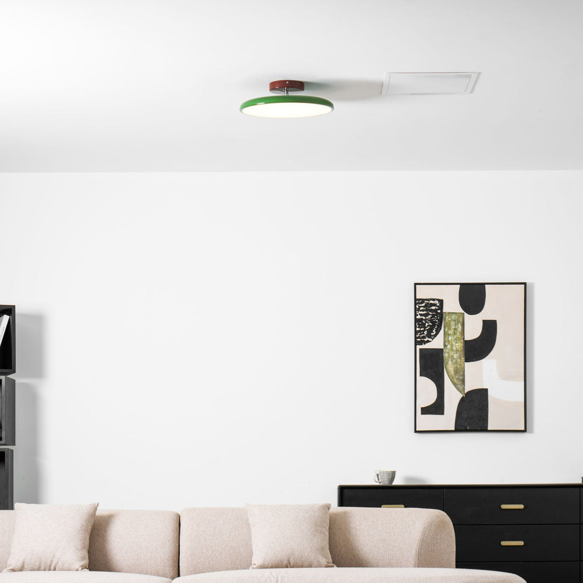 Auroradrift | Modern LED Ceiling Lamp with 270° Swivel Shade | Light for Sloped Ceilings