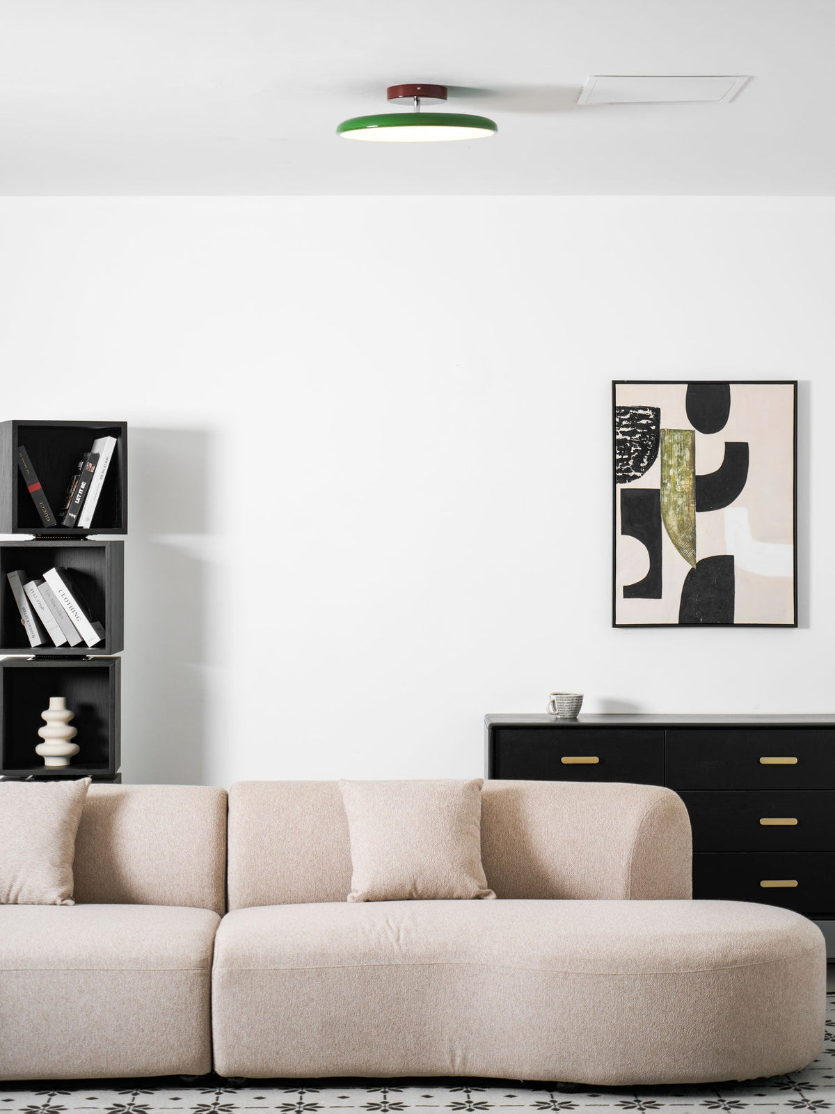 Auroradrift | Modern LED Ceiling Lamp with 270° Swivel Shade | Light for Sloped Ceilings