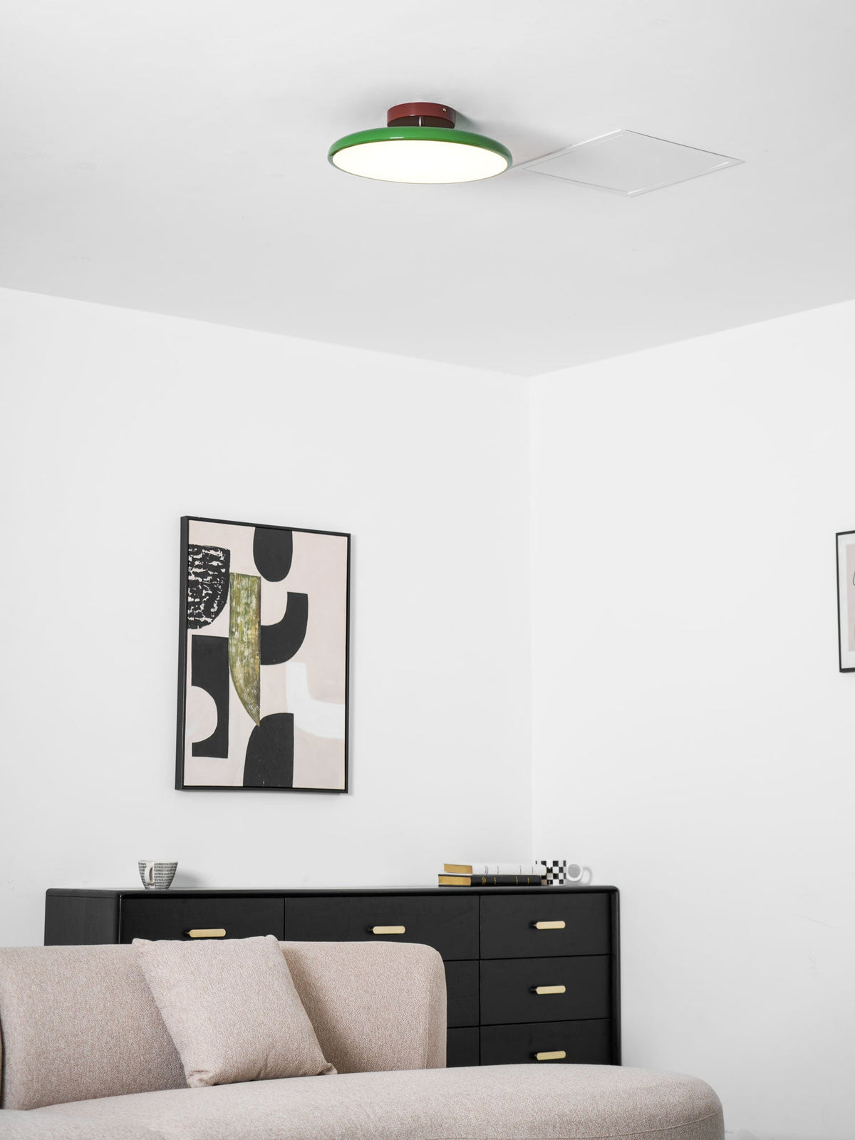 Auroradrift | Modern LED Ceiling Lamp with 270° Swivel Shade | Light for Sloped Ceilings