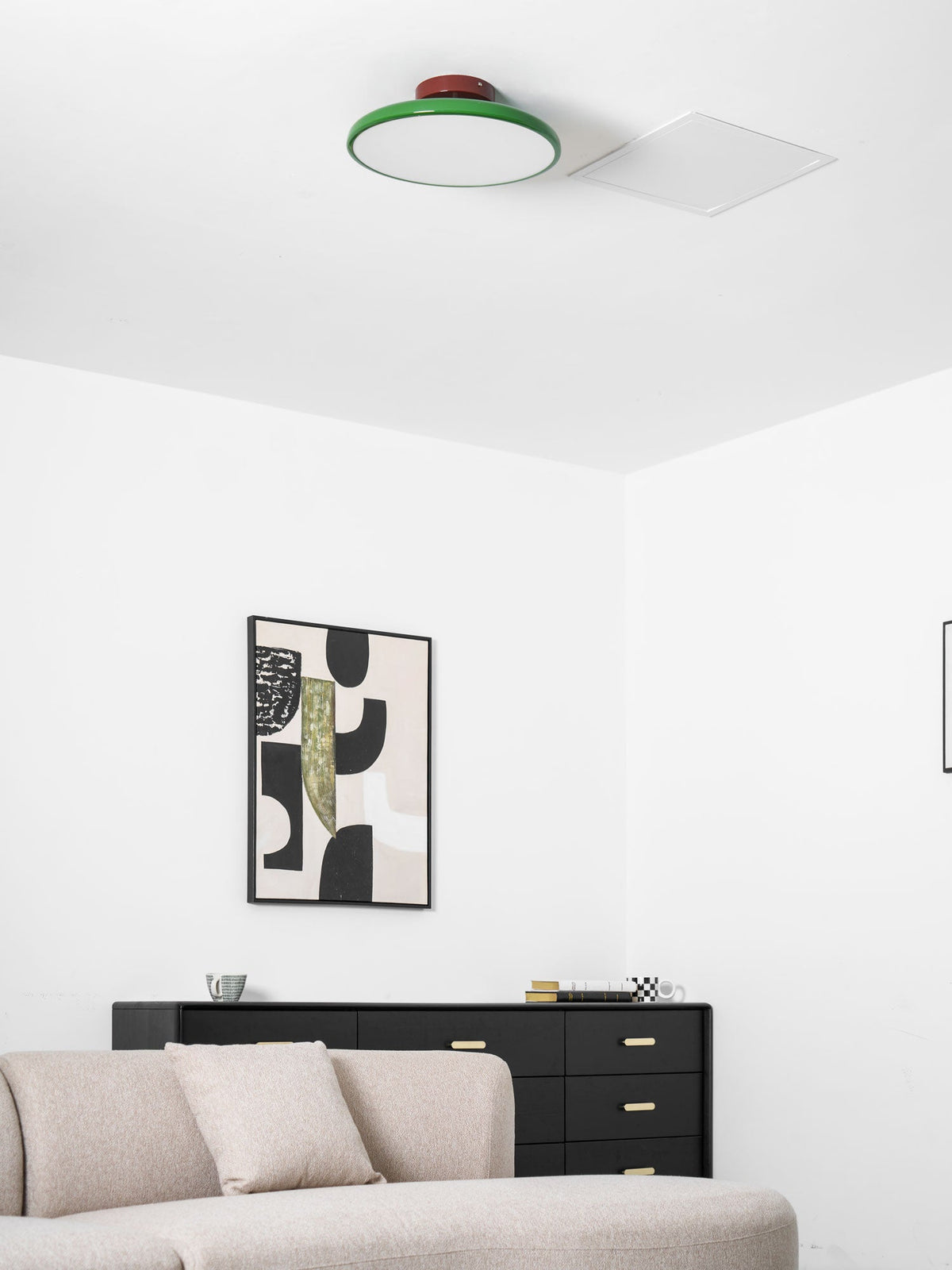 Auroradrift | Modern LED Ceiling Lamp with 270° Swivel Shade | Light for Sloped Ceilings