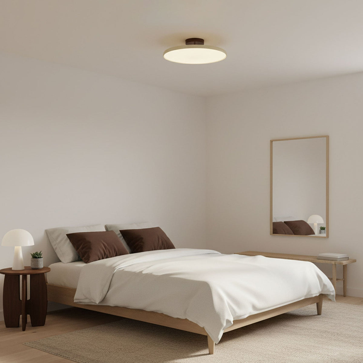 Auroradrift | Modern LED Ceiling Lamp with 270° Swivel Shade | Light for Sloped Ceilings