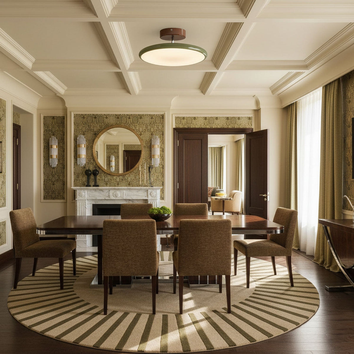 Auroradrift | Modern LED Ceiling Lamp with 270° Swivel Shade | Light for Sloped Ceilings