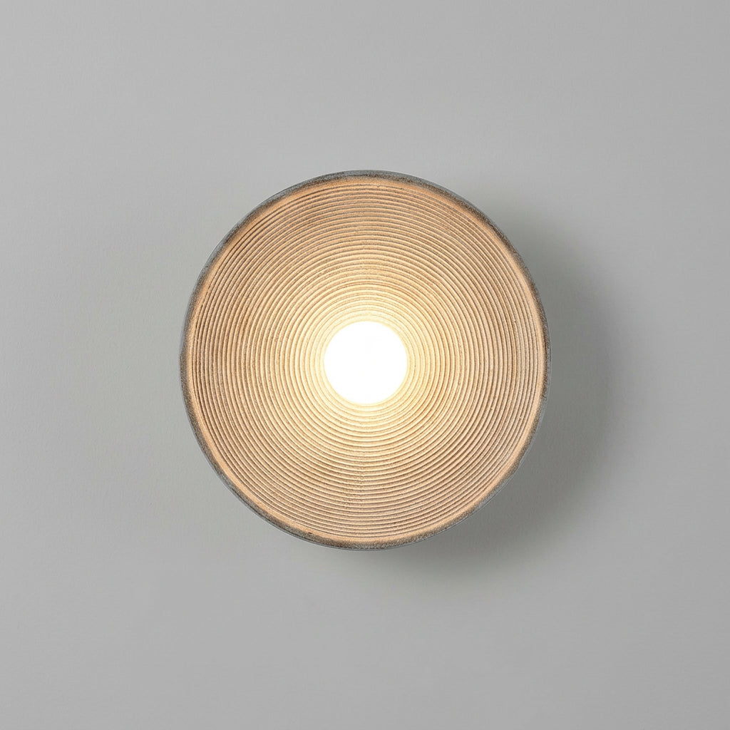 Vintra | Retro Resin Wall Sconce with Textured Finish, Easy Install Lamp for Living Room