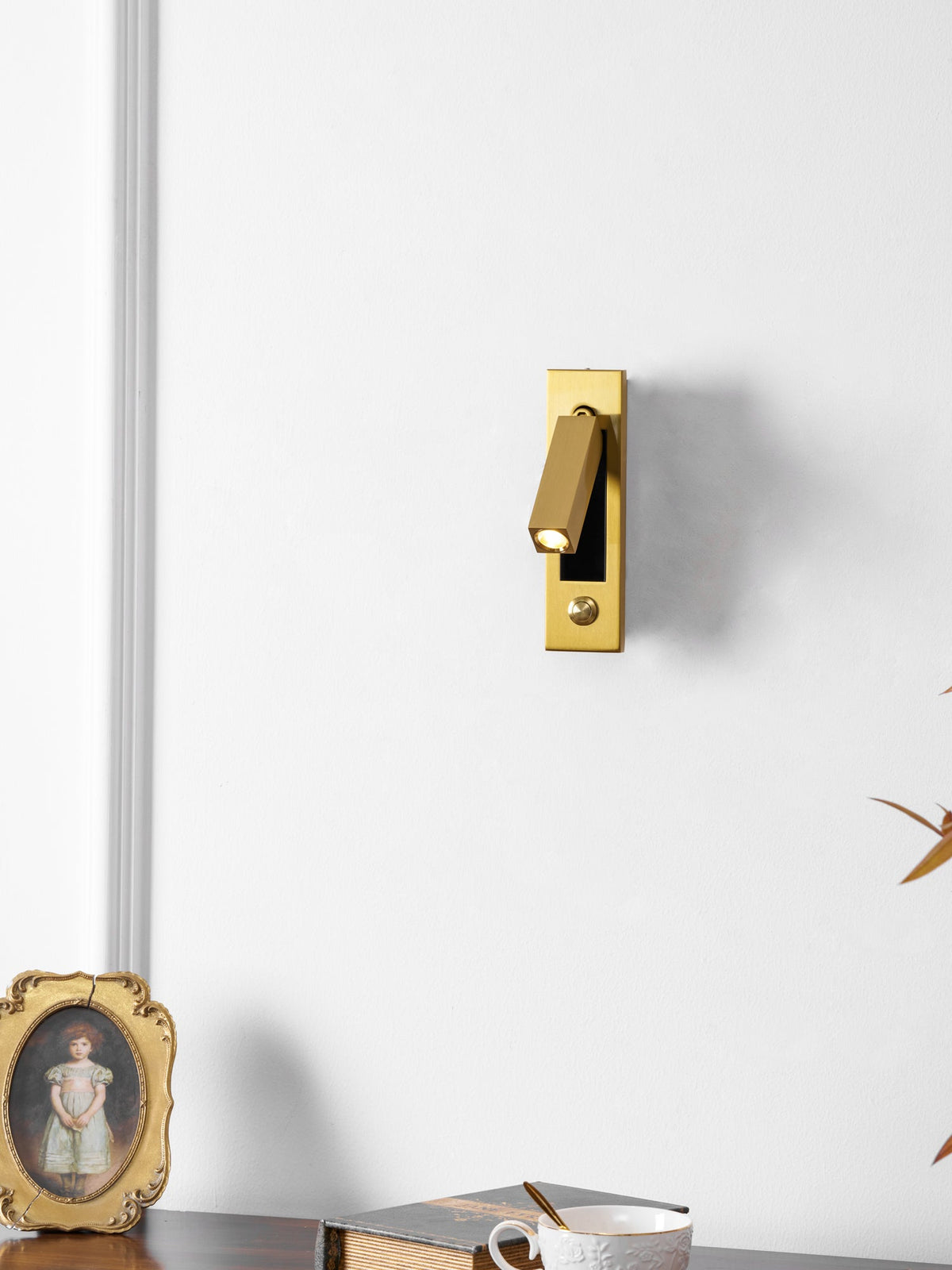 Nocturnis | Recessed LED Bedside Sconce with Adjustable Head | Reading Light for Bedroom