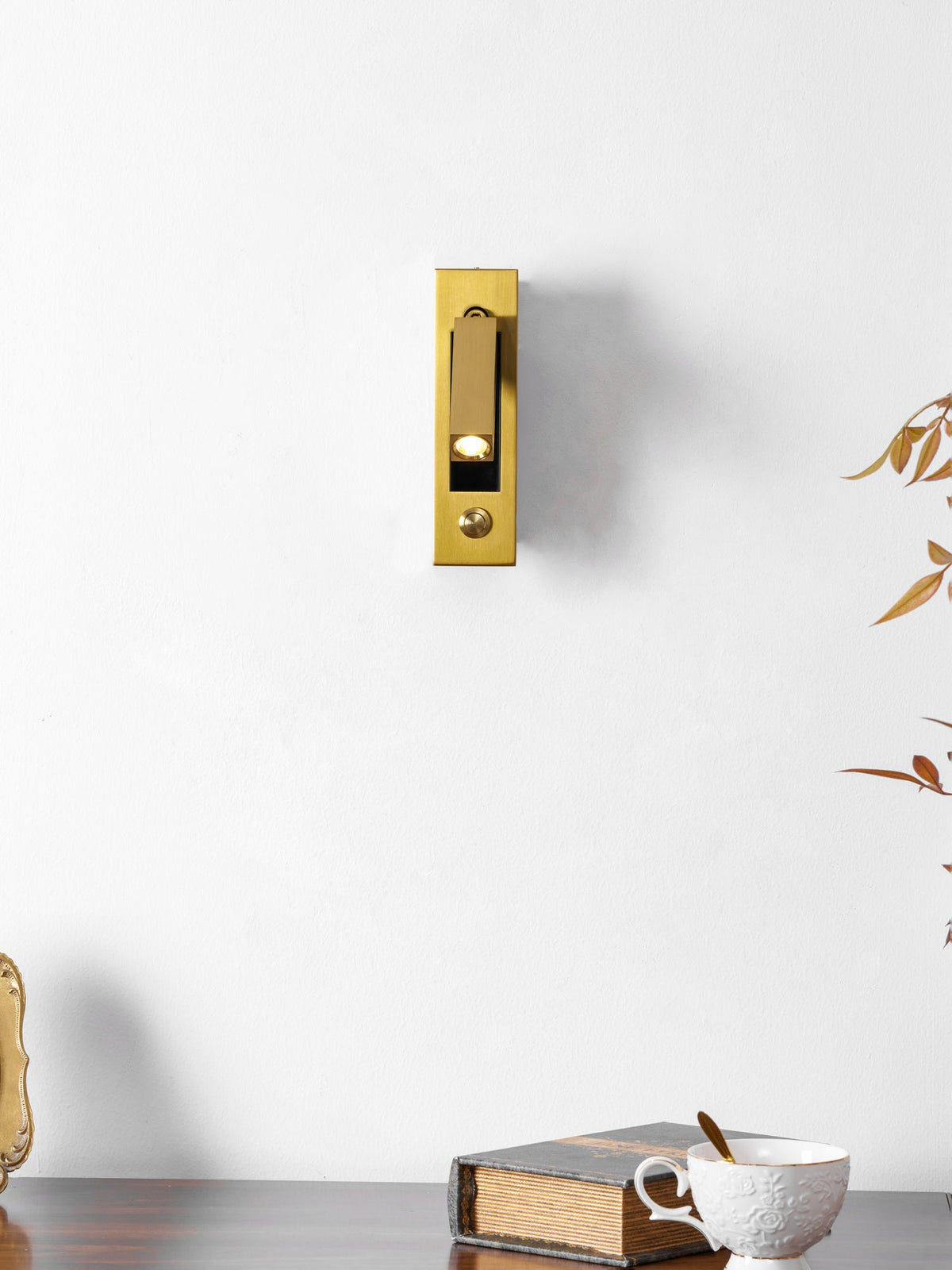 Nocturnis | Recessed LED Bedside Sconce with Adjustable Head | Reading Light for Bedroom